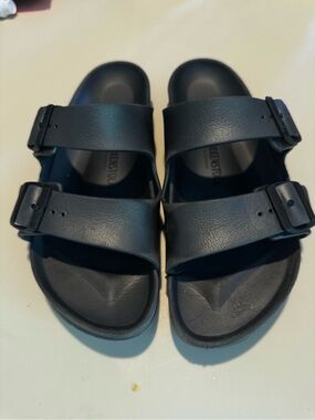 Birkenstock Black Two-Strap EVA Sandals